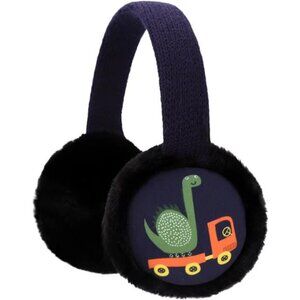 Toddler Kids Knit Dinosaur Earmuffs Soft Plush Comfortable Winter Outdoor Ear